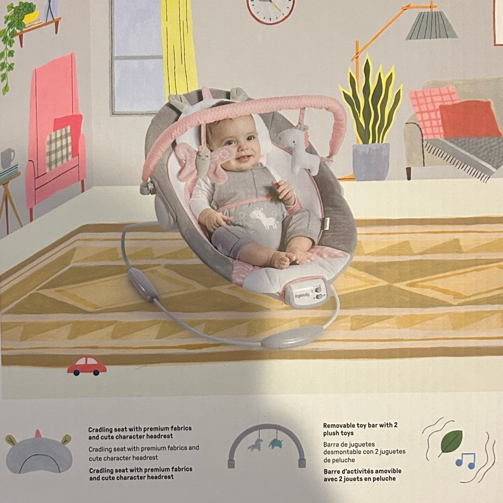 Brand new vibrating bouncer chair